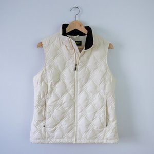 Eddie Bauer Down Vest, White/Off White